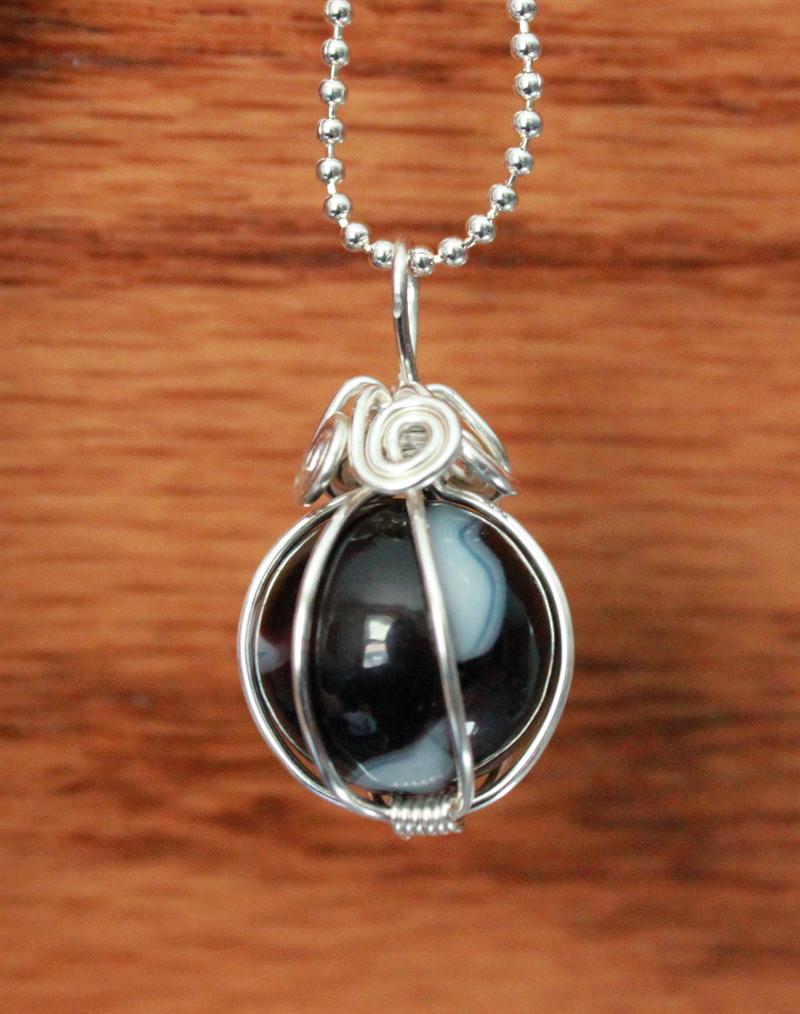 Wire clearance wrapped marble